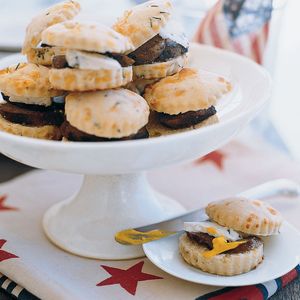 Diabetic-Friendly Rosemary Biscuits with Sausage and Cheese