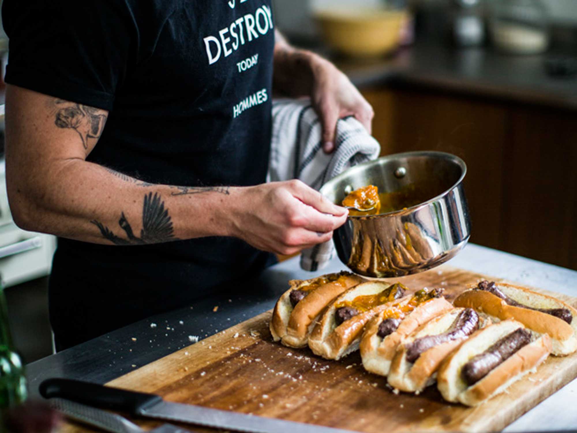 Diabetic-Friendly Grilled Farmer Sausage with Pepper Relish (Boerewors Rolls with Chakalaka)