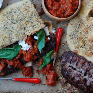 Diabetic-Friendly Grilled Sausage and Ricotta Pizza Sandwich Recipe