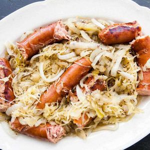 Diabetic-Friendly Grilled Polish Sausage and Sauerkraut