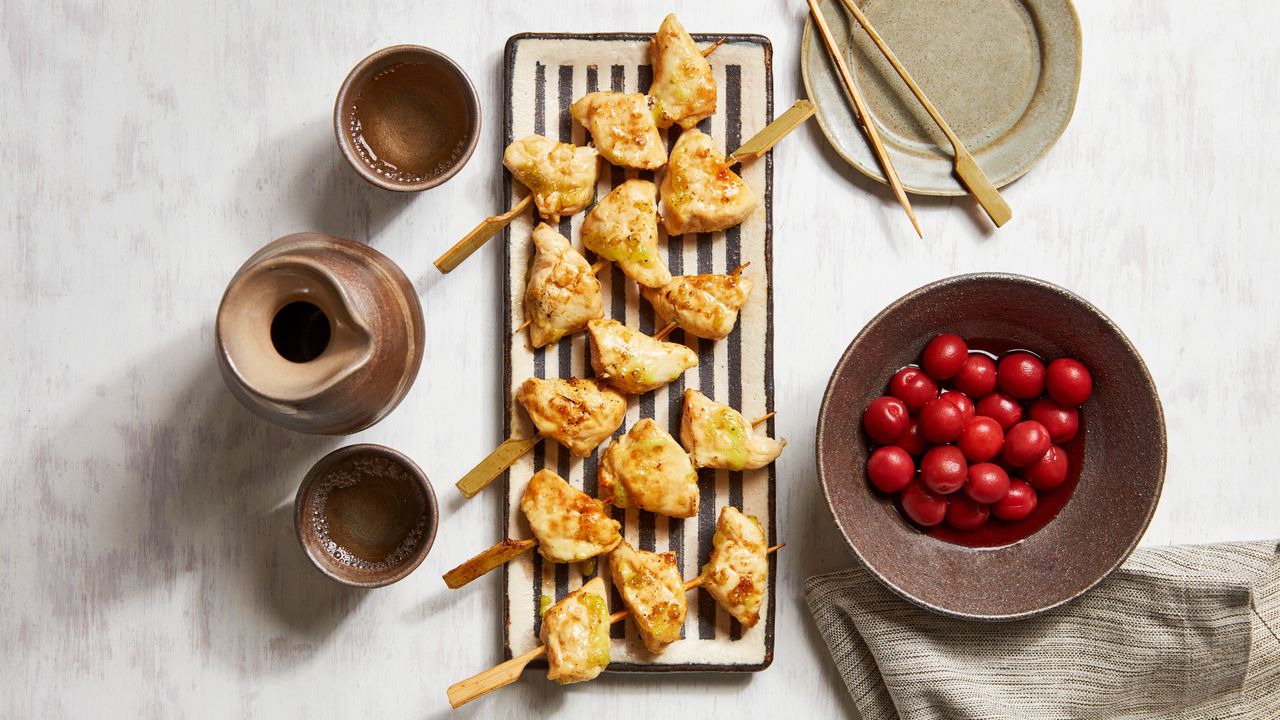Diabetic-Friendly Shiromi Wasabi Yaki (Grilled Chicken Breast Skewers With Wasabi)
