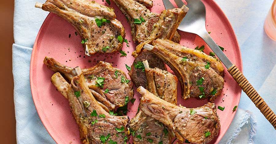 Diabetic-Friendly Air-fryer lamb chops