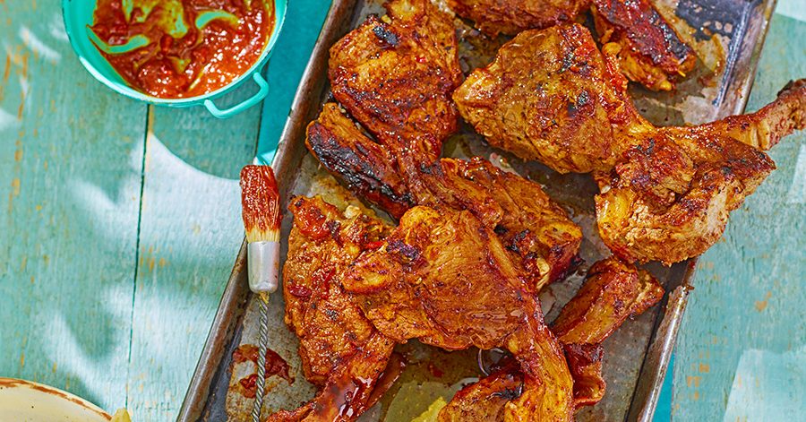 Diabetic-Friendly Honey harissa lamb chops