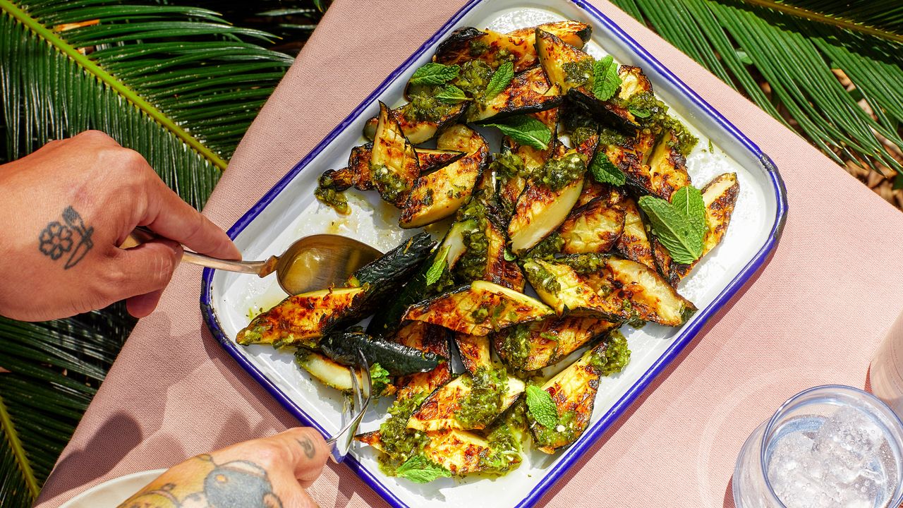 Diabetic-Friendly Grilled Squash With Nuoc Cham Chimichurri